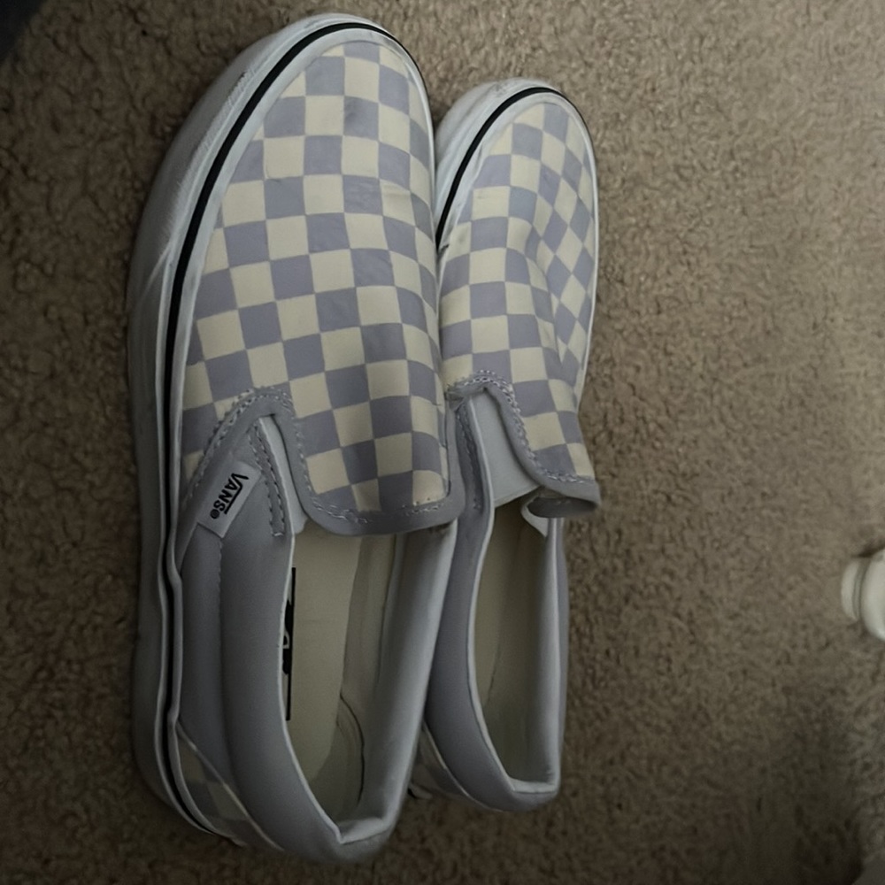 Lavender checkered vans - Picture 2 of 3